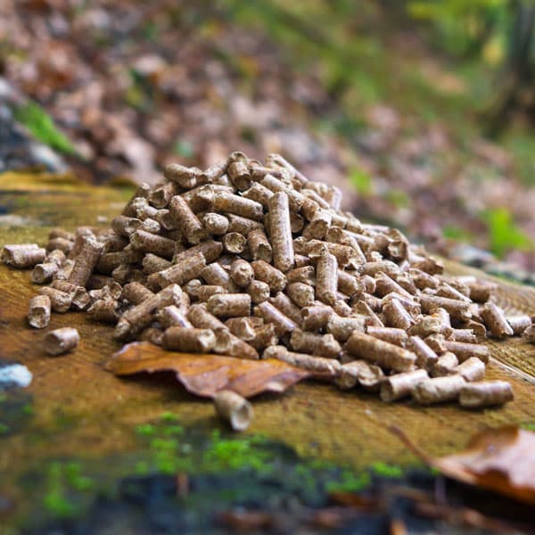 Pellets de madeira en Noia